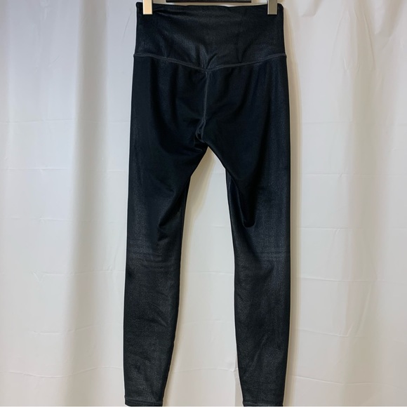 Athleta Elation Ultra High Rise Tight Leggings Black Shimmer Holographic XS - Picture 4 of 10